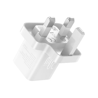 Зарядно за мрежа Baseus GaN5 UK, 30W, 3A, 1 x USB-C, Бяло P10110906213-00