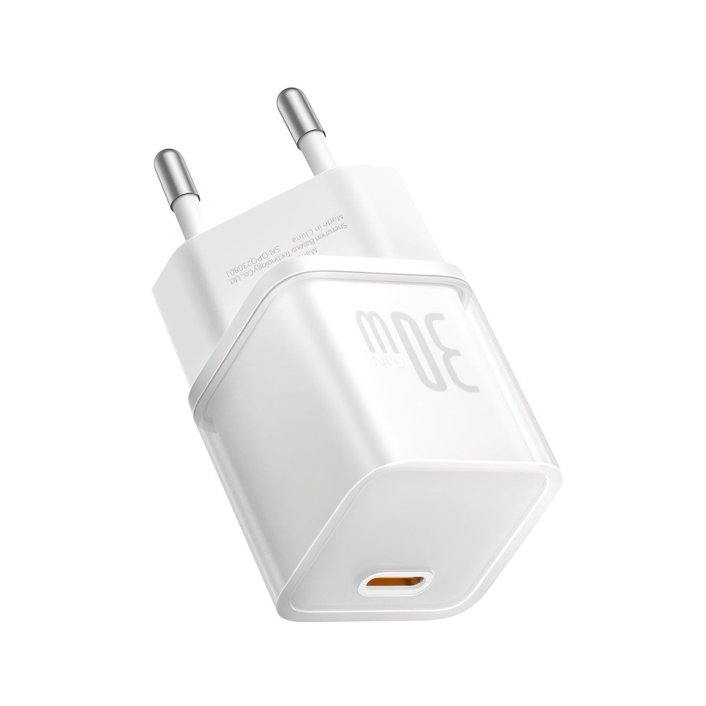 Зарядно устройство за мрежа Baseus GaN5S, 30W, 3A, 1 x USB-C, Бяло P10162504213-00