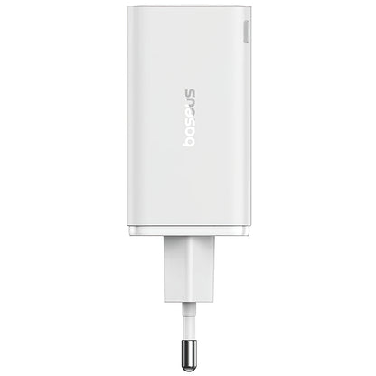 Мрежово зарядно устройство Baseus GaN6 Pro, 65W, 3,25A, 2 x USB-A - 2 x USB-C, бяло 