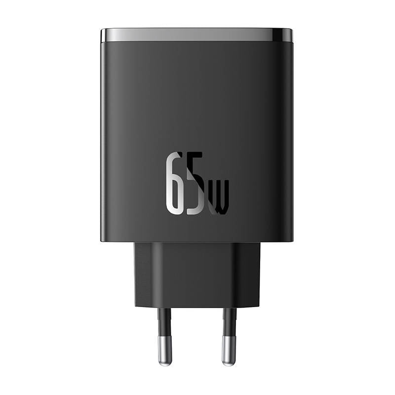 Зарядно устройство за мрежа Baseus OS-Cube Pro, 65W, 3.25A, 1 x USB-A - 2 x USB-C, Черно P10152301113-00