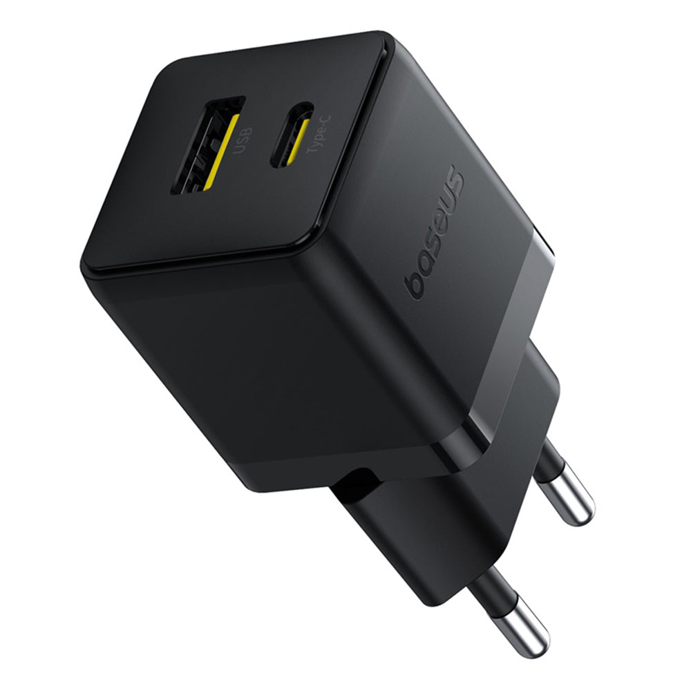 Зарядно за мрежа Baseus Palm, 30W, 3A, 1 x USB-A - 1 x USB-C, Черно P1011160A113-00