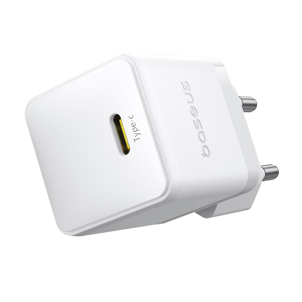 Зарядно устройство за мрежа Baseus Palm, 20W, 3A, 1 x USB-C, Бяло P10111602213-00