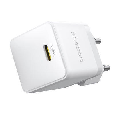 Зарядно устройство за мрежа Baseus Palm, 20W, 3A, 1 x USB-C, Бяло P10111602213-00