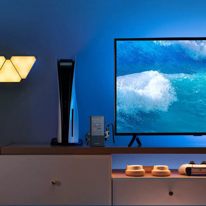 Зарядно устройство за мрежа Baseus PowerCombo, 35W, 5A, 2 x USB-A - 2 x USB-C - 3 x Schuko, Черно, Реупаковано E00023606113-00