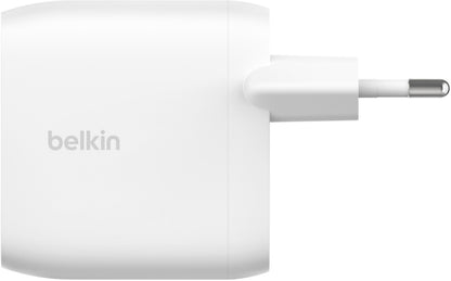 Зарядно устройство за мрежа Belkin BoostCharge Pro Dual, 60W, 3A, 2 x USB-C, бяло WCB010vfWH