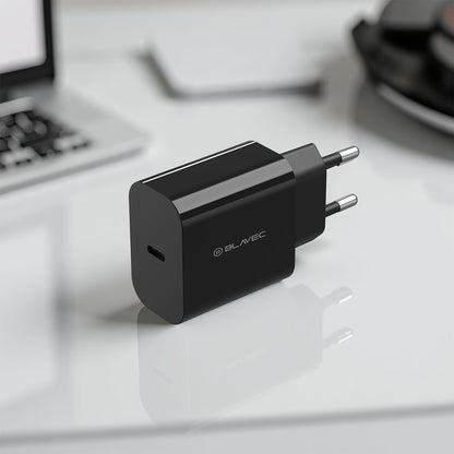 Зарядно за мрежа Blavec BC-7, 45W, 3A, 1 x USB-C, Черно
