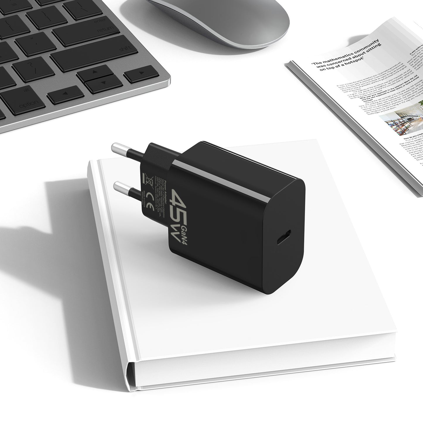 Зарядно за мрежа Blavec BC-7, 45W, 3A, 1 x USB-C, Черно