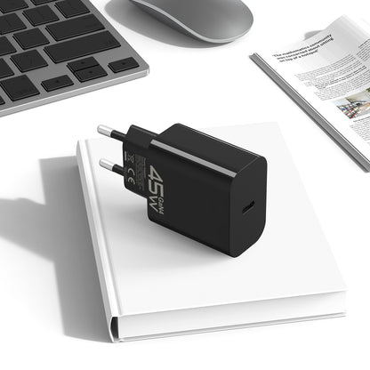 Зарядно за мрежа Blavec BC-7, 45W, 3A, 1 x USB-C, Черно