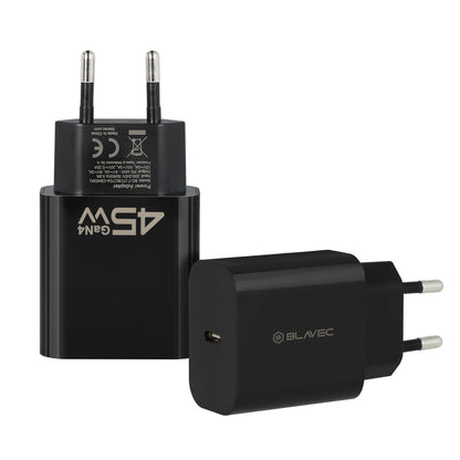 Зарядно за мрежа Blavec BC-7, 45W, 3A, 1 x USB-C, Черно