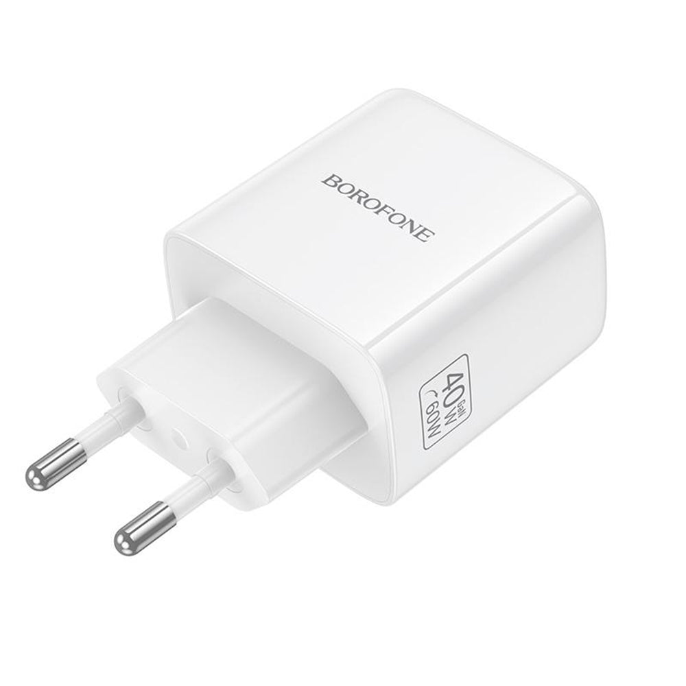 Мрежово зарядно Borofone BN33 Fuente, 40W, 1 x USB-C, бяло