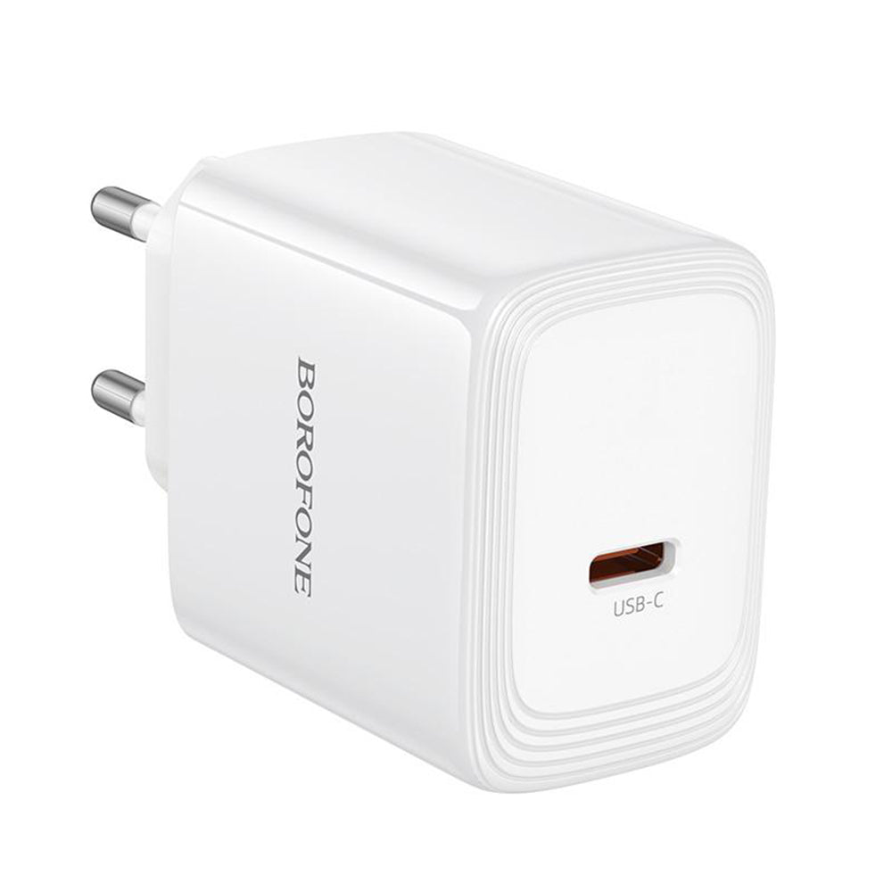 Мрежово зарядно Borofone BN33 Fuente, 40W, 1 x USB-C, бяло