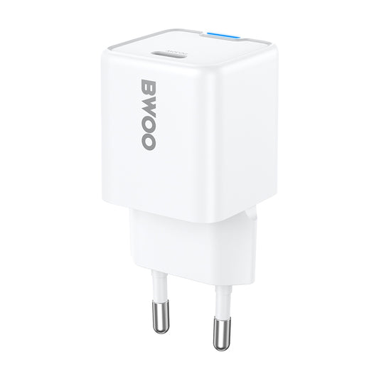 Зарядно устройство за мрежа BWOO CDA211, 30W, 3A, 1 x USB-C, Бяло