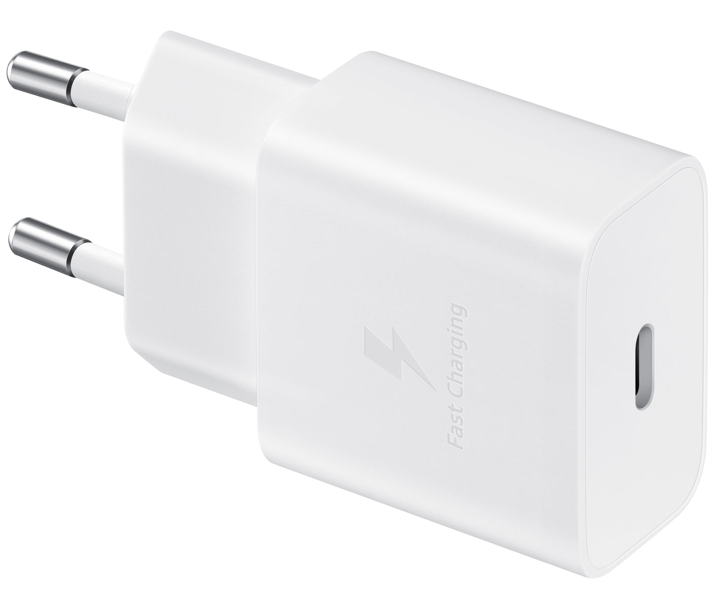 Мрежово зарядно устройство Samsung USB-C с кабел USB-C, 15W, 2A, 1 x USB-C, бяло EP-T1510XWEGEU