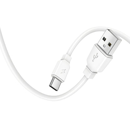 Prestico F7S USB-C кабел Мрежово зарядно Prestico F7S, 12W, 2.4A, 1 x USB-A, бял 