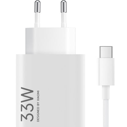 Зарядно за мрежа с USB-C кабел Xiaomi, 33W, 3A, 1 x USB-A, Бяло BHR9956EU