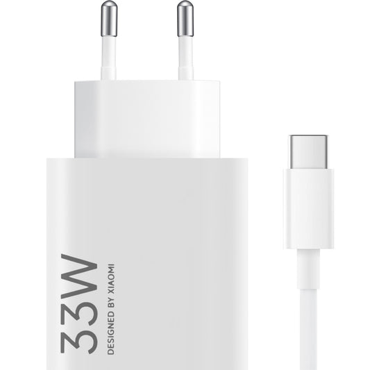 Зарядно за мрежа с USB-C кабел Xiaomi, 33W, 3A, 1 x USB-A, Бяло BHR9956EU