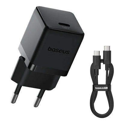 Зарядно за мрежа с USB-C кабел Baseus Palm, 20W, 3A, 1 x USB-C, Черно P10111602113-01