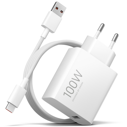 Зарядно устройство с мрежов кабел USB-C Xiaomi MY-19-ER, 100W, 6.1A, 1 x USB-A, бяло BHR095VEU