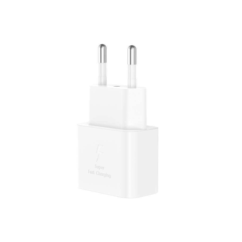 Мрежово зарядно устройство с USB-C кабел XO Design L167, 25W, 3A, 1 x USB-C, Бяло