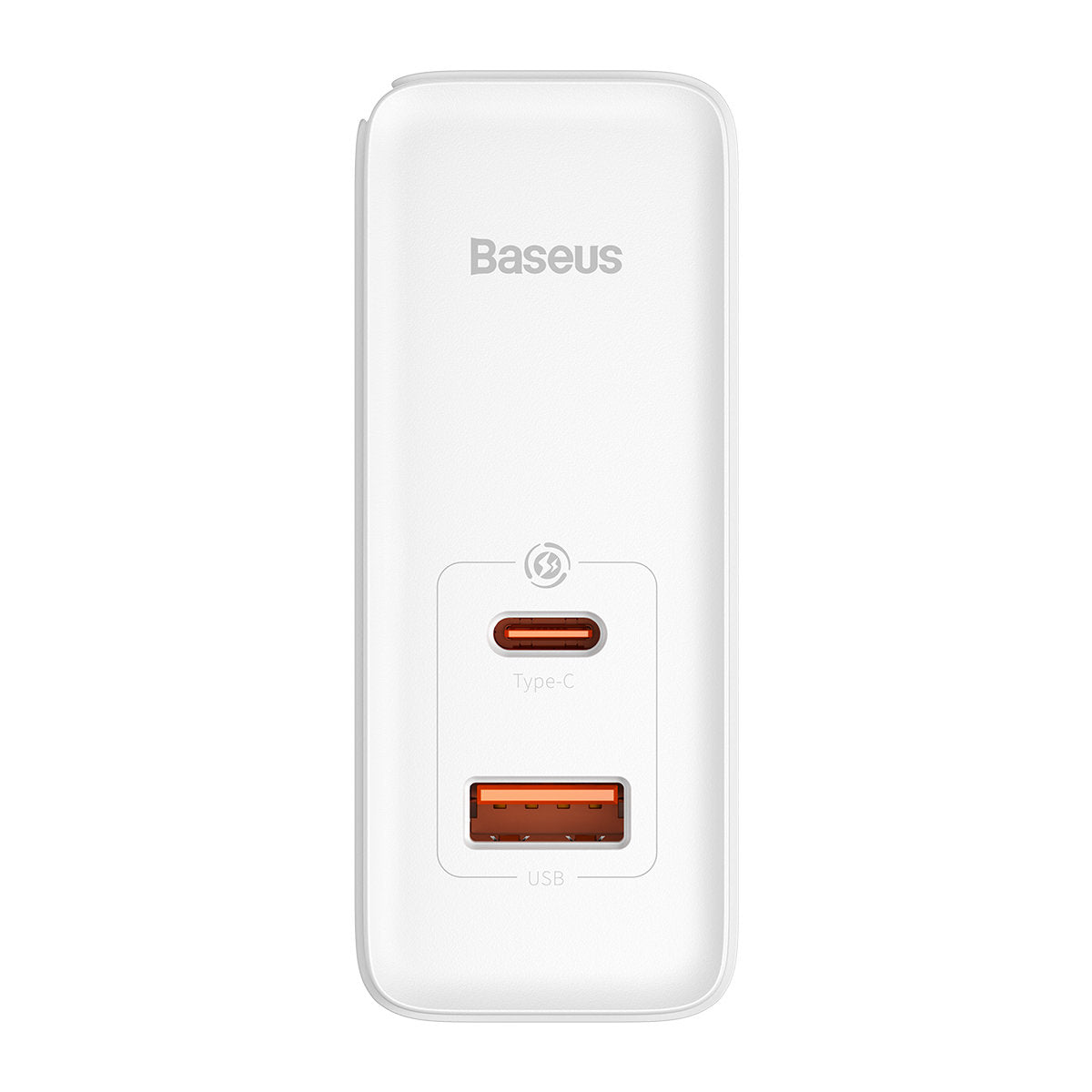 Мрежово зарядно устройство с USB-C кабел Baseus GaN5 Pro, 100W, 3A, 1 x USB-A - 1 x USB-C, Бяло CCGP090202