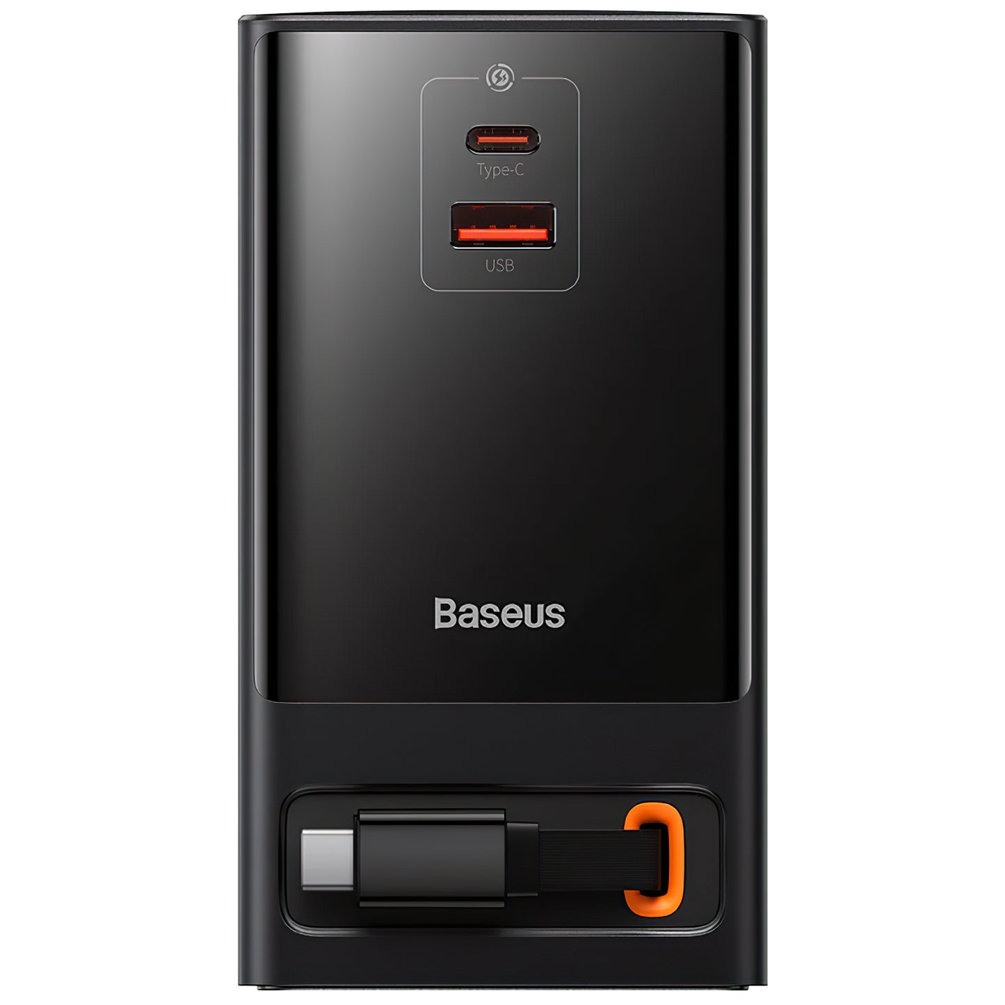 Baseus GaN3 Pro PowerStrip USB-C кабелно мрежово зарядно устройство, 65W, 3,25A,1 x USB-A - 1 x USB-C - 2 x Schuko, черно PSLR000301 PSLR000301 