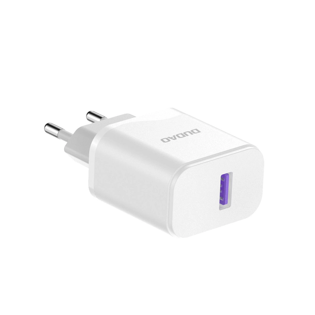 Мрежов заряден уред с USB-C кабел Dudao A20EU, 18W, 3A, 1 x USB-A, Бял