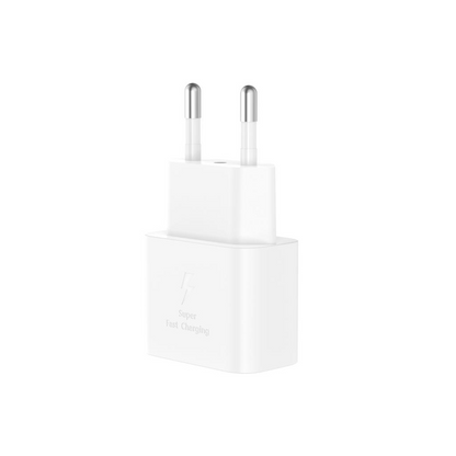 Зарядно устройство с мрежов кабел Lightning XO Design L167, 25W, 3A, 1 x USB-C, бяло