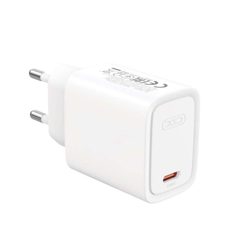 Мрежово зарядно с USB-C кабел XO Design CE53, 30 W, 3 A, 1 x USB-C, бяло
