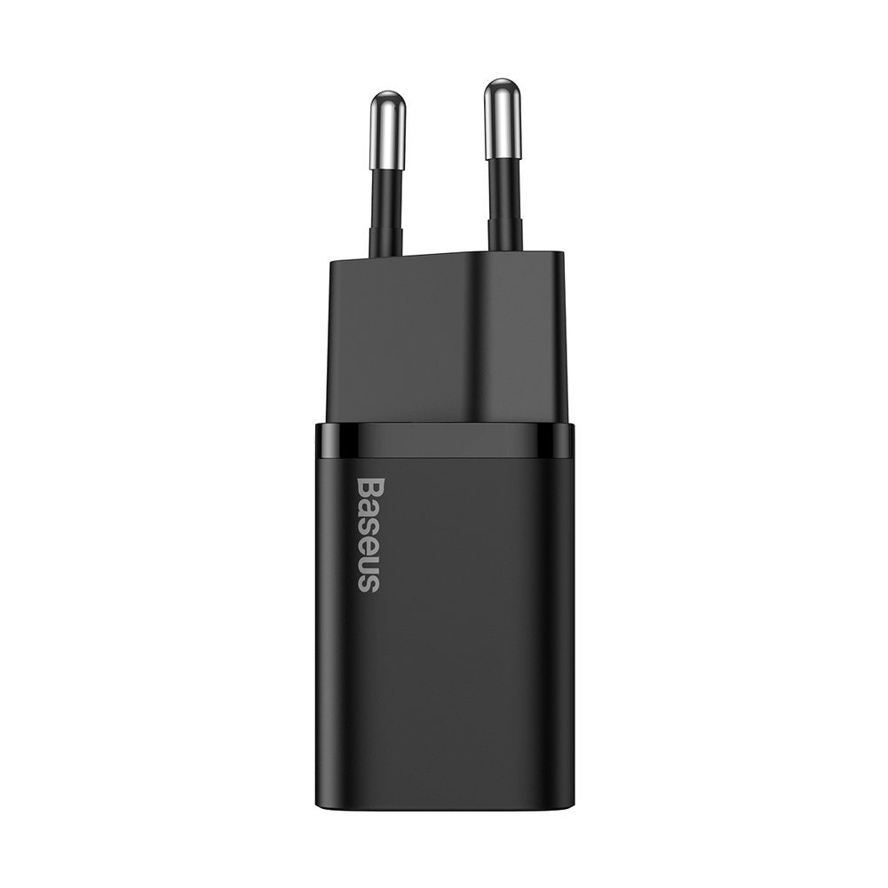 Мрежово зарядно устройство Baseus Super Si с Lightning кабел, 20W, 3A, 1 x USB-C, черно TZCCCSUP-B01