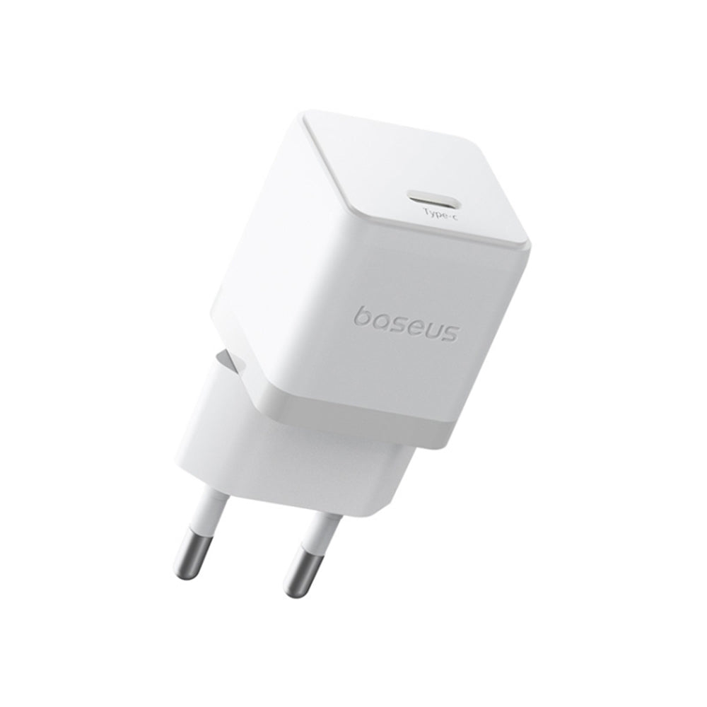 Зарядно за мрежа с USB-C кабел Baseus Palm, 30W, 3A, 1 x USB-C, Бяло P10111605213-01