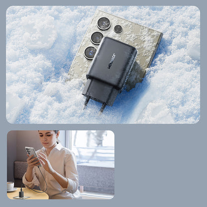 Зарядно за мрежа с USB-C кабел Joyroom JR-TCF23, 25W, 3A, 1 x USB-C, Черно