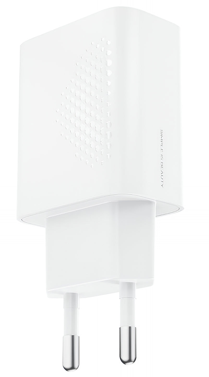 Зарядно за мрежа с кабел USB-C XO Design L162, 30W, 3A, 1 x USB-C, Бяло