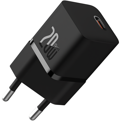 Baseus GaN5 USB-C кабел Мрежово зарядно устройство GaN5, 20W, 3A, 1 x USB-C, черно P10110900113-00 