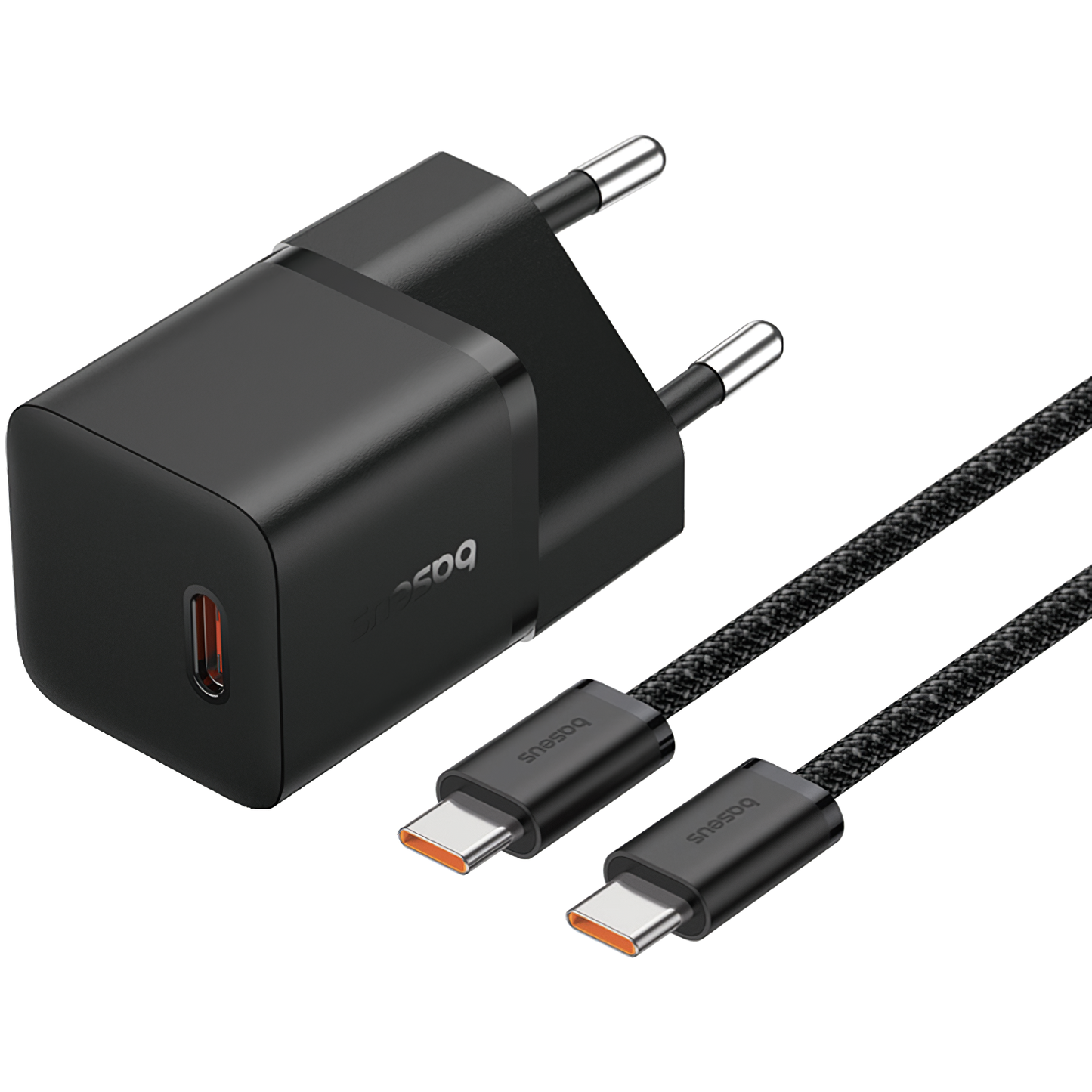 Baseus GaN5 USB-C кабел Мрежово зарядно устройство GaN5, 20W, 3A, 1 x USB-C, черно P10110900113-00 