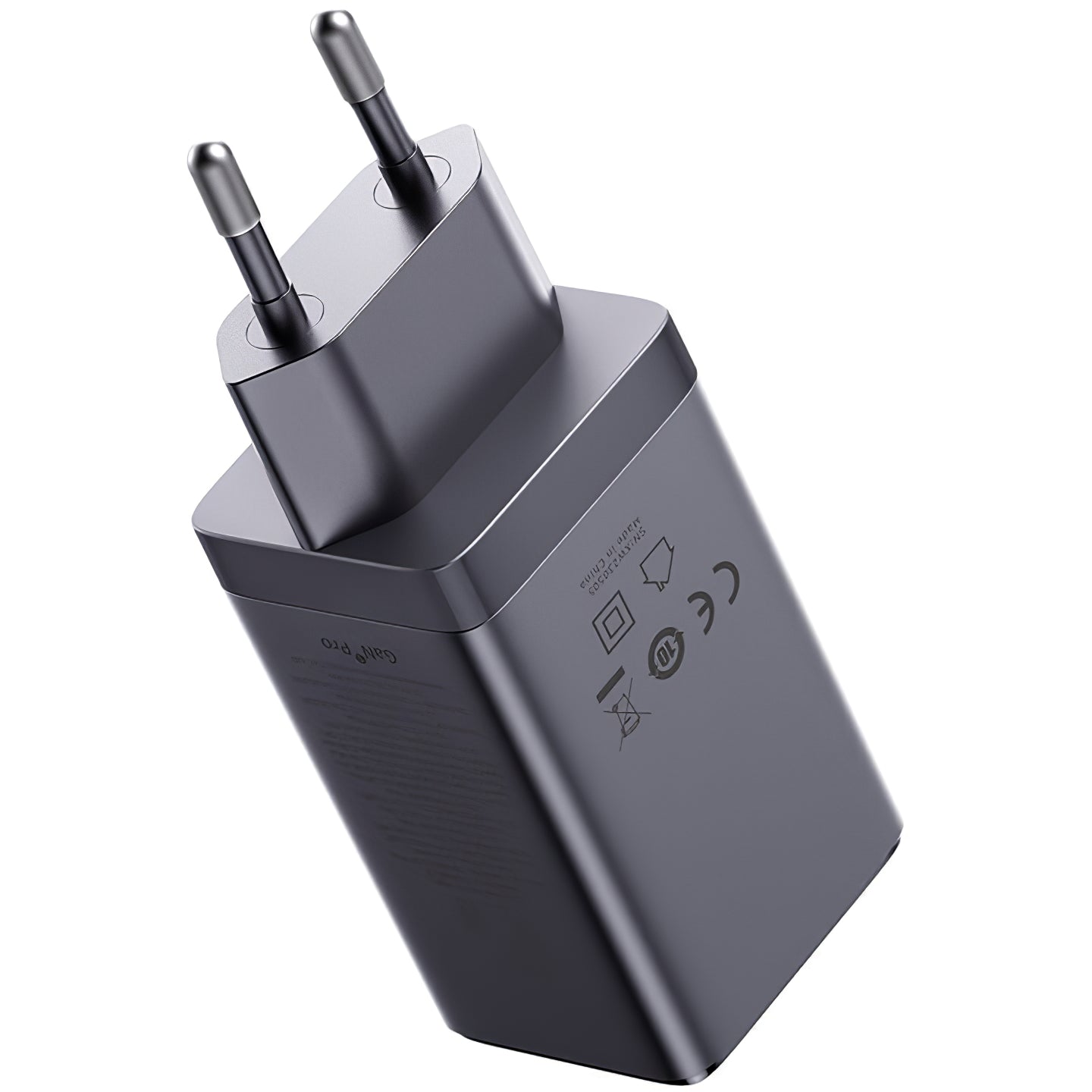 Мрежово зарядно устройство Baseus GaN5 Ultra USB-C Cable с USB-C кабел, 65W, 3,25A, 1 x USB-A - 2 x USB-C, сиво P10110812827-Z1