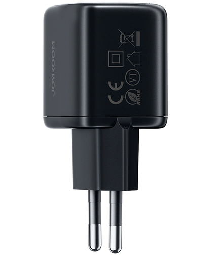 Joyroom JR-TG7 Network Charger with Lightning Cable, 33W, 3A, 1 x USB-A - 1 x USB-C, Black