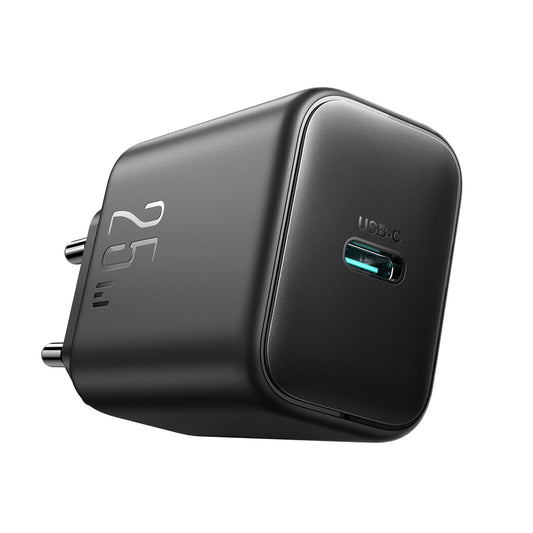 Зарядно за мрежа с USB-C кабел Joyroom JR-TCF23, 25W, 3A, 1 x USB-C, Черно