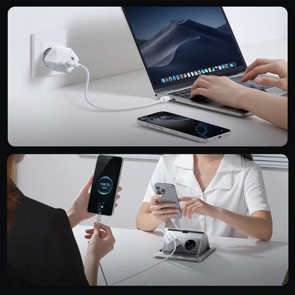 Joyroom JR-TCL05 USB-C Network Charger with Cable, 45W, 3A, 2 x USB-C, White