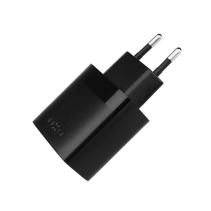 Зарядно за мрежа с microUSB кабел Fixed, 17W, 3A, 2 x USB-A, Черно