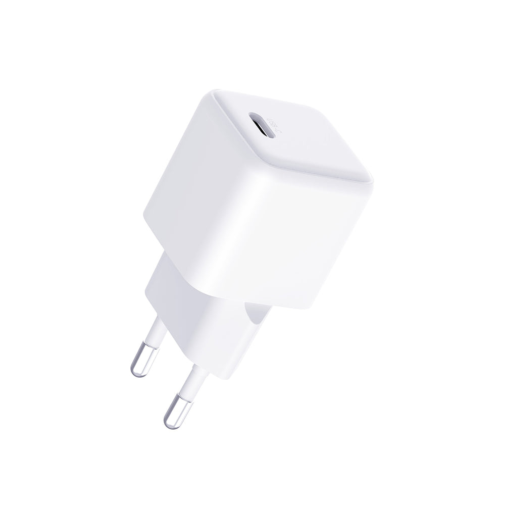 Зарядно за мрежа с USB-C кабел 3MK Hyper, 25W, 3A, 1 x USB-C, Бяло