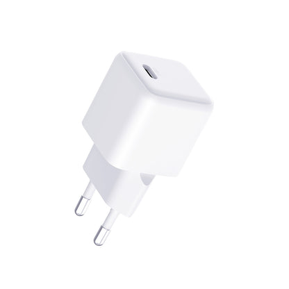 Зарядно за мрежа с USB-C кабел 3MK Hyper, 25W, 3A, 1 x USB-C, Бяло