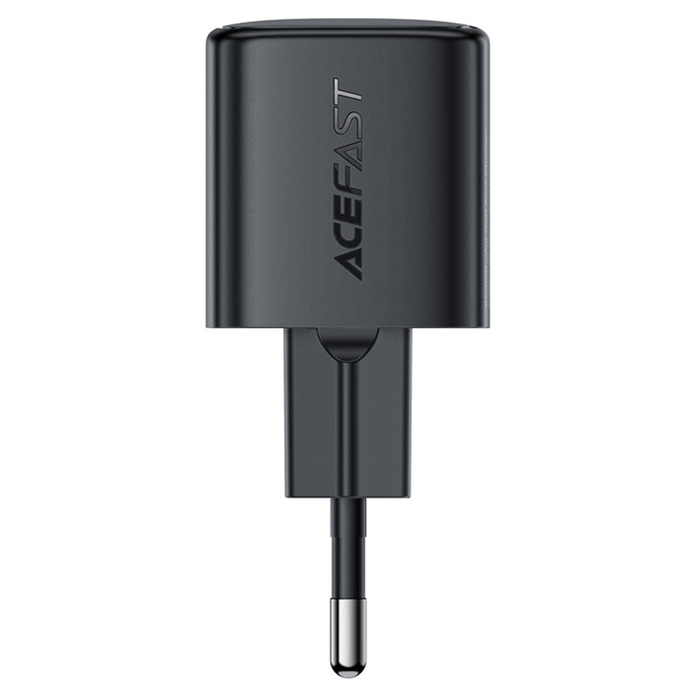 Зарядно за мрежа с USB-C кабел Acefast A118, 30W, 3A, 1 x USB-C, Черно