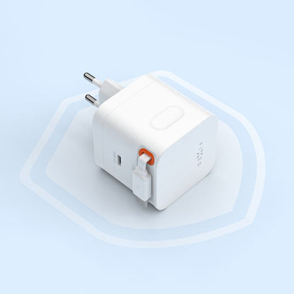 Зарядно за мрежа с кабел USB-C Fixed, 65W, 3.25A, 1 x USB-C, Черно