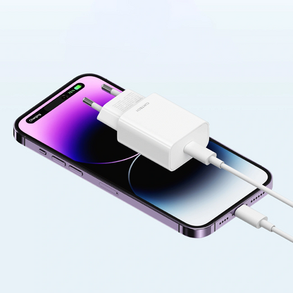 Зарядно устройство Cuktech HA716C, 20W, 3A, 1 x USB-C, бяло