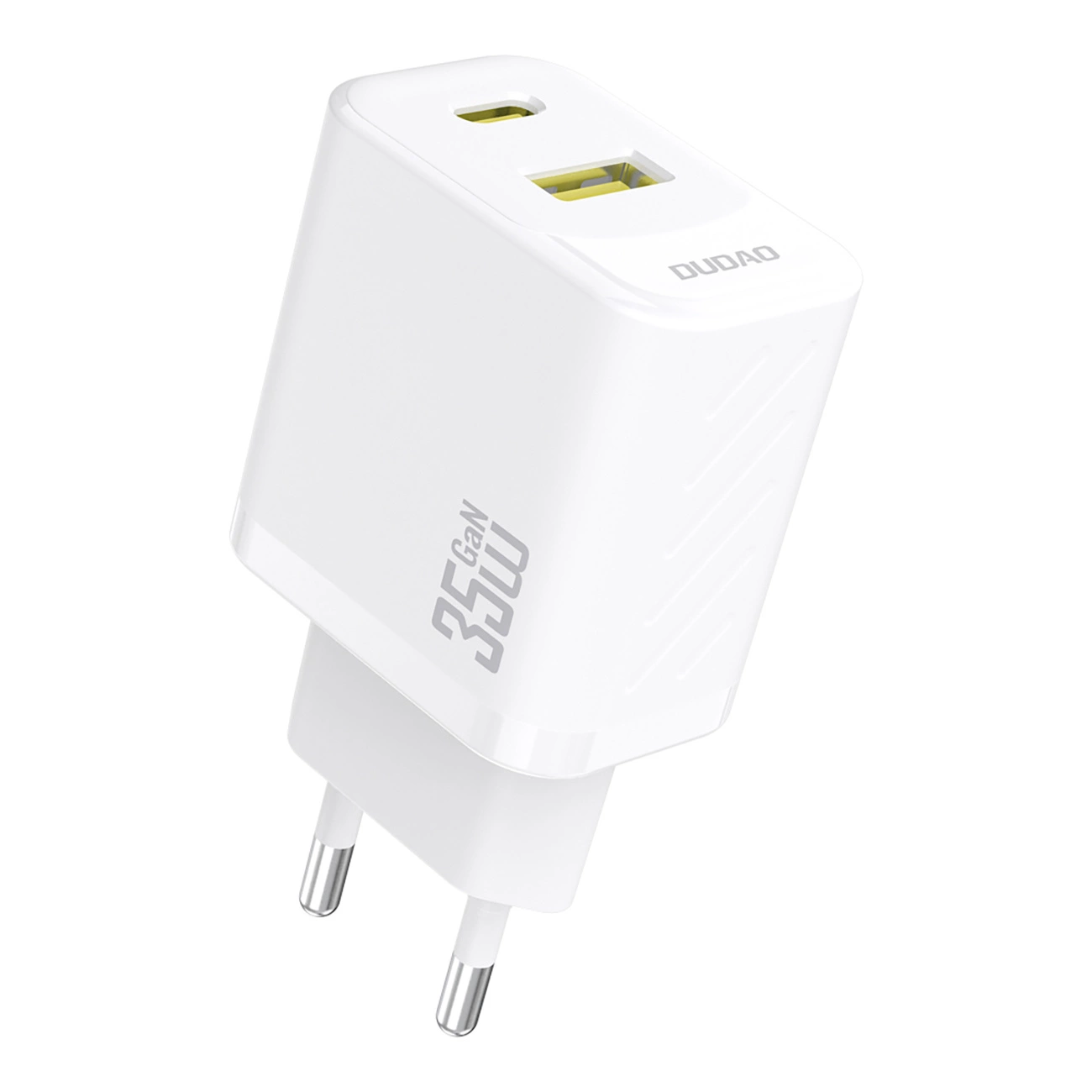 Зарядно за мрежа Dudao A27 Max, 35W, 1 x USB-A - 1 x USB-C, Бяло