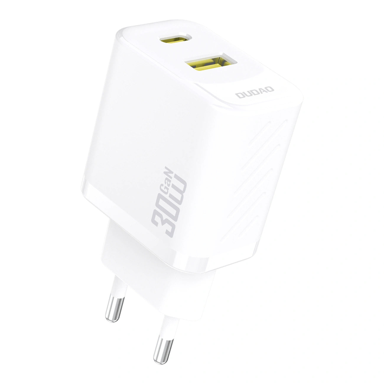 Зарядно за мрежа Dudao A27TEU, 30W, 3A, 1 x USB-A - 1 x USB-C, Бяло
