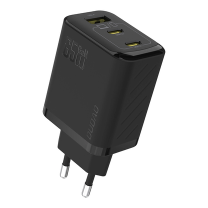 Зарядно за мрежа Dudao A29, 65W, 1 x USB-A - 2 x USB-C, Черно