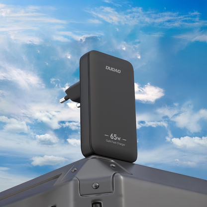 Зарядно устройство за мрежа Dudao A65Q Travel, 65W, 3.25A, 1 x USB-A - 1 x USB-C, Черно