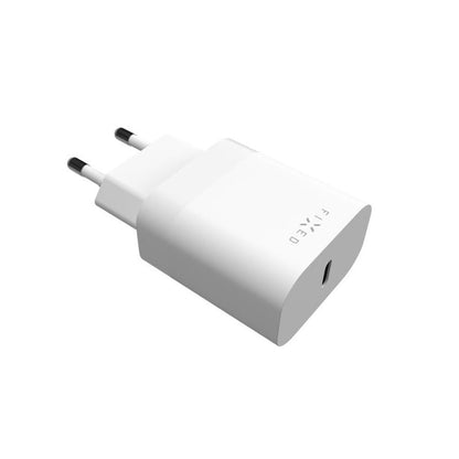 Зарядно устройство Fixed, 20W, 3A, 1 x USB-C, Бяло