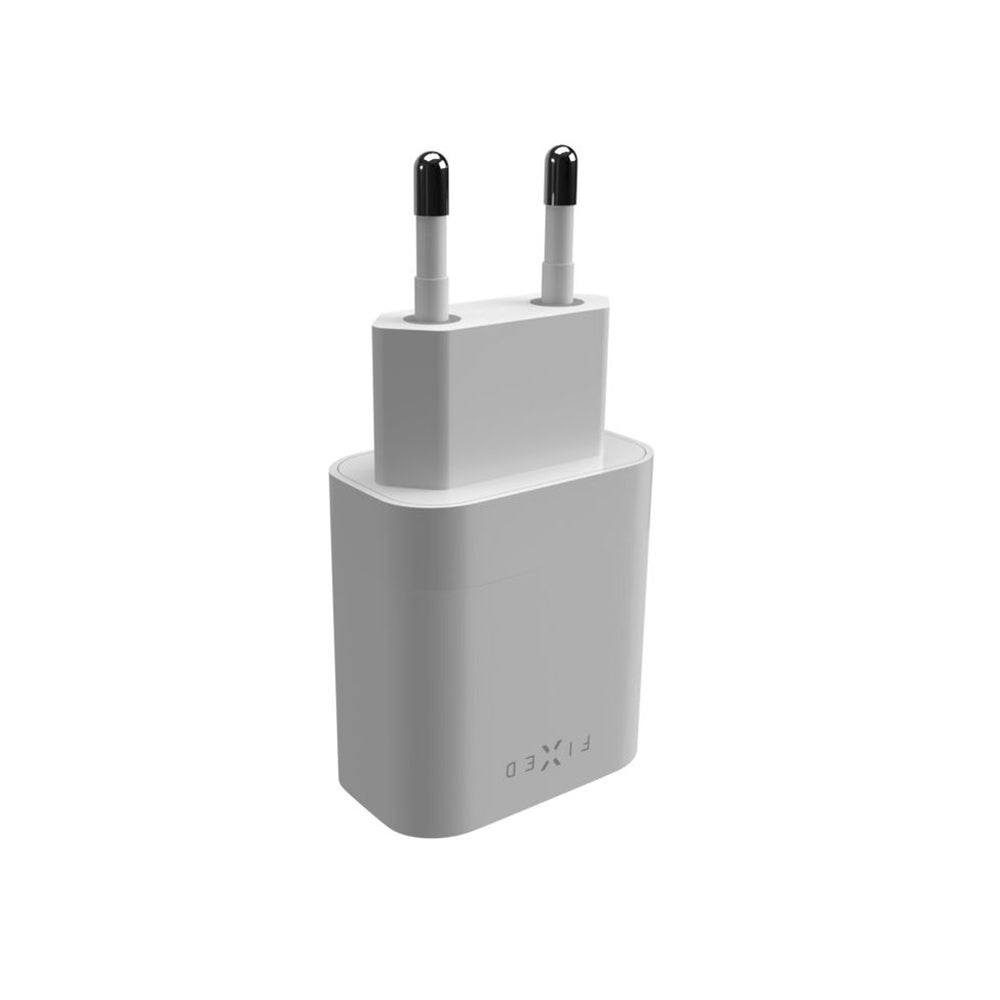 Зарядно устройство Fixed, 20W, 3A, 1 x USB-C, Бяло
